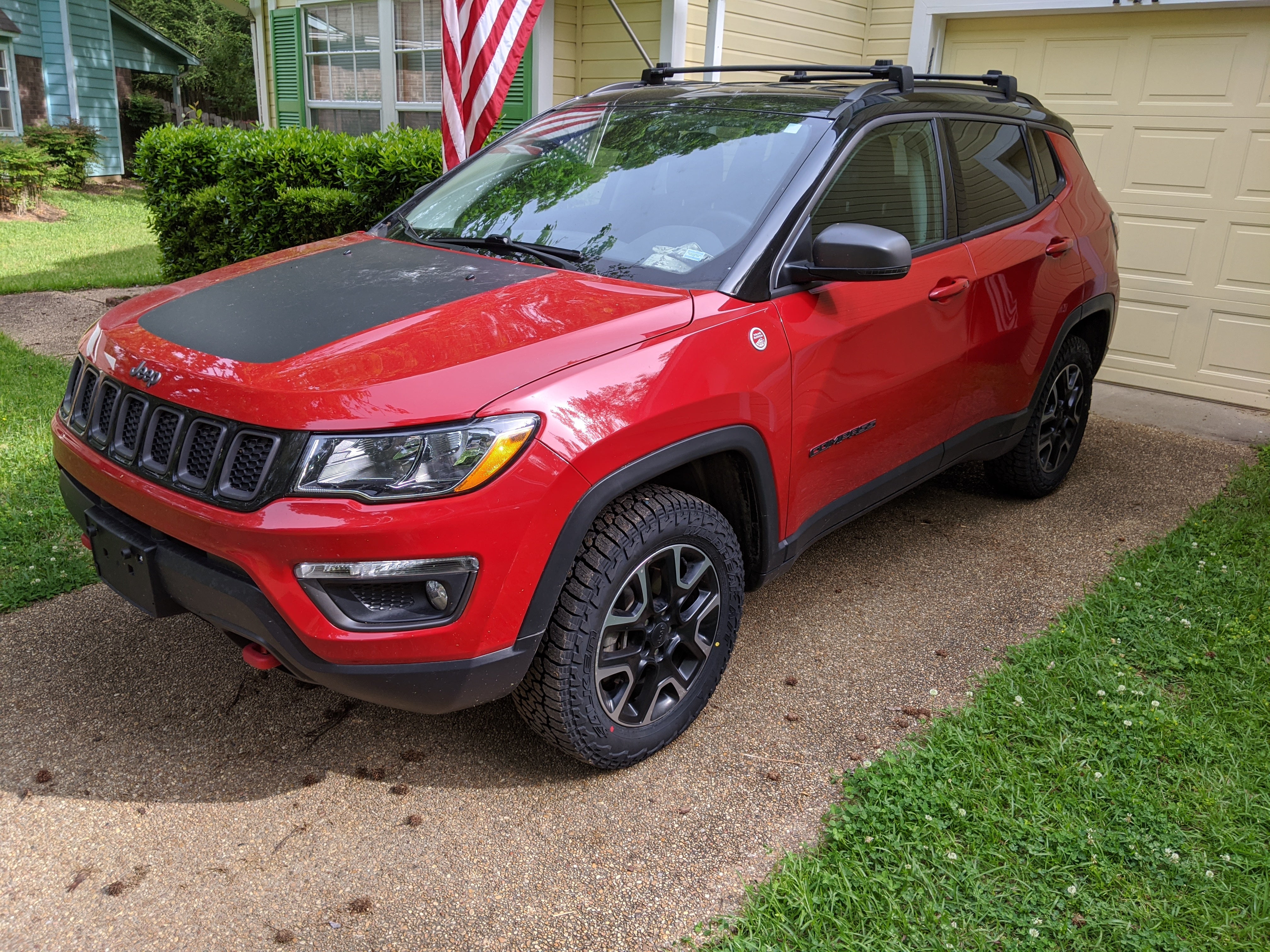 All terrain tires on my 2019 Trailhawk | My Jeep Compass Forum